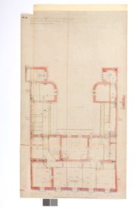 Ritning Hallwylska palatset, andra våningen - Hallwylska museet - 101045