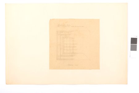 Ritning på innertak, Hallwylska palatset - Hallwylska museet - 101071