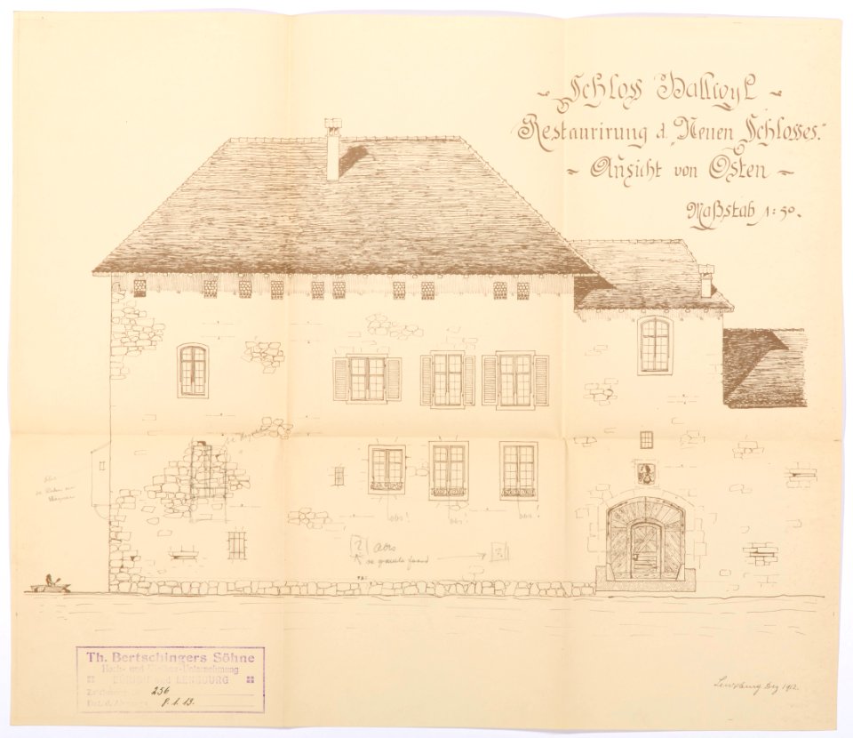 Ritning schloss Hallwyl - Hallwylska museet - 102195