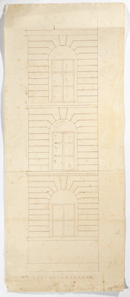 Ritning Skoklosters slott, från 1650-tal - Skoklosters slott - 98122