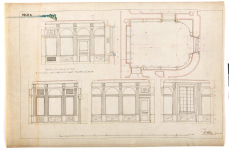 Ritning, Hallwylska palatset - Hallwylska museet - 102156