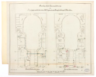 Ritningar. Hallwylska palatset - Hallwylska museet - 105191