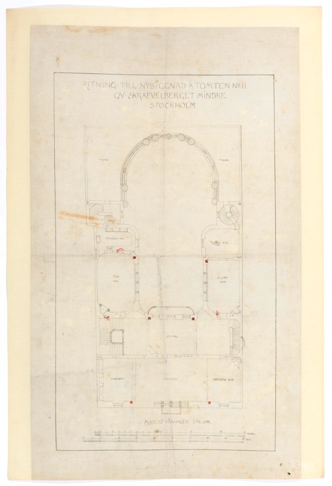 Ritningar. Hallwylska palatset - Hallwylska museet - 105195