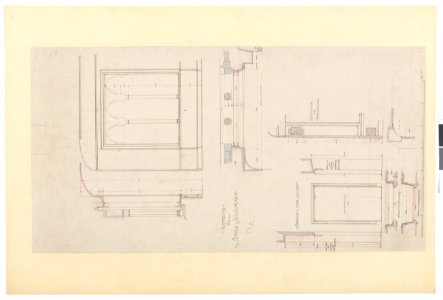 Ritning stora salongen, Hallwylska palatset - Hallwylska museet - 102165 photo