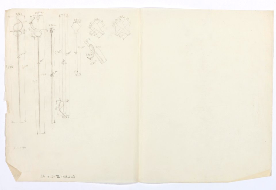 Ritningar. Landesmuseum Zürich - Hallwylska museet - 105231