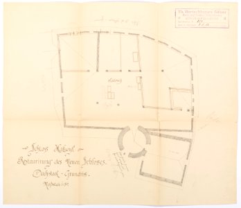 Ritning över Schloss Hallwyl - Hallwylska museet - 102192