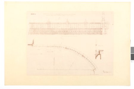 Ritning, balustrad - Hallwylska museet - 100993