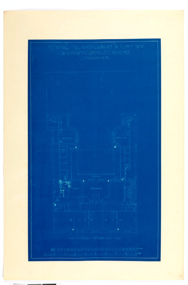 Ritningar. Hallwylska palatset - Hallwylska museet - 105201