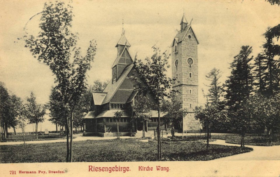 Riesengebirge, Schlesien - Kirche Wang (Zeno Ansichtskarten)