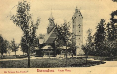 Riesengebirge, Schlesien - Kirche Wang (Zeno Ansichtskarten)