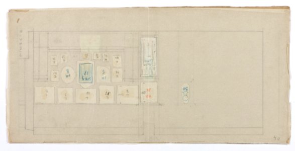 Ritningar. Landesmuseum Zürich - Hallwylska museet - 105221