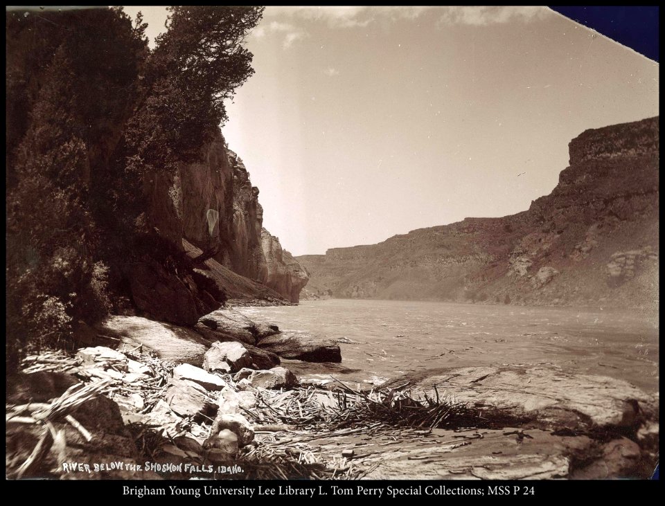 River below the Shoshone Falls, Idaho.