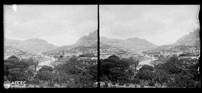 Riu Llobregat al seu pas per Monistrol de Montserrat (AFCEC VINTRO B 00086)