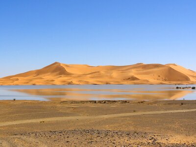 Sahara wet dry sand photo