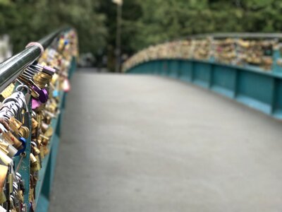 Bridge romance lock photo
