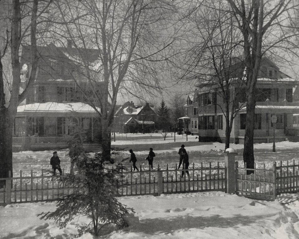 Riis, Jacob A. - Winter auf dem Richmond Hill vor unserem Haus (Zeno Fotografie)