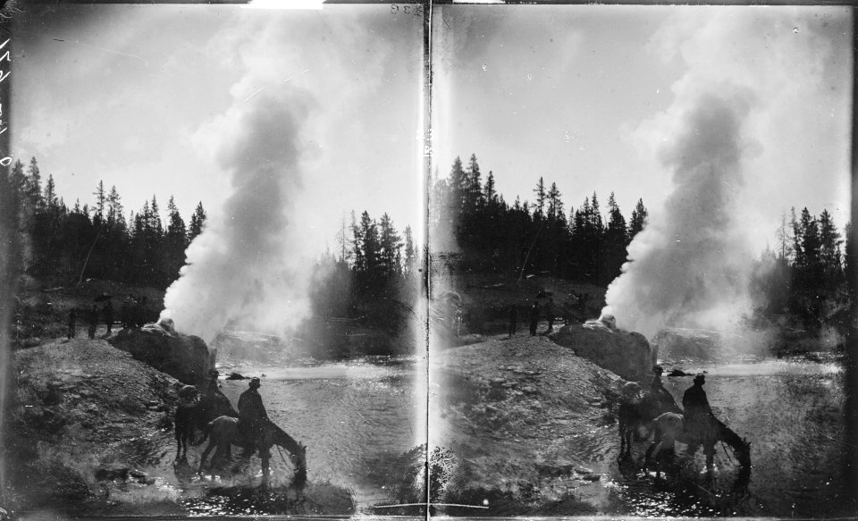 Riverside Geyser. Yellowstone National Park - NARA - 517263