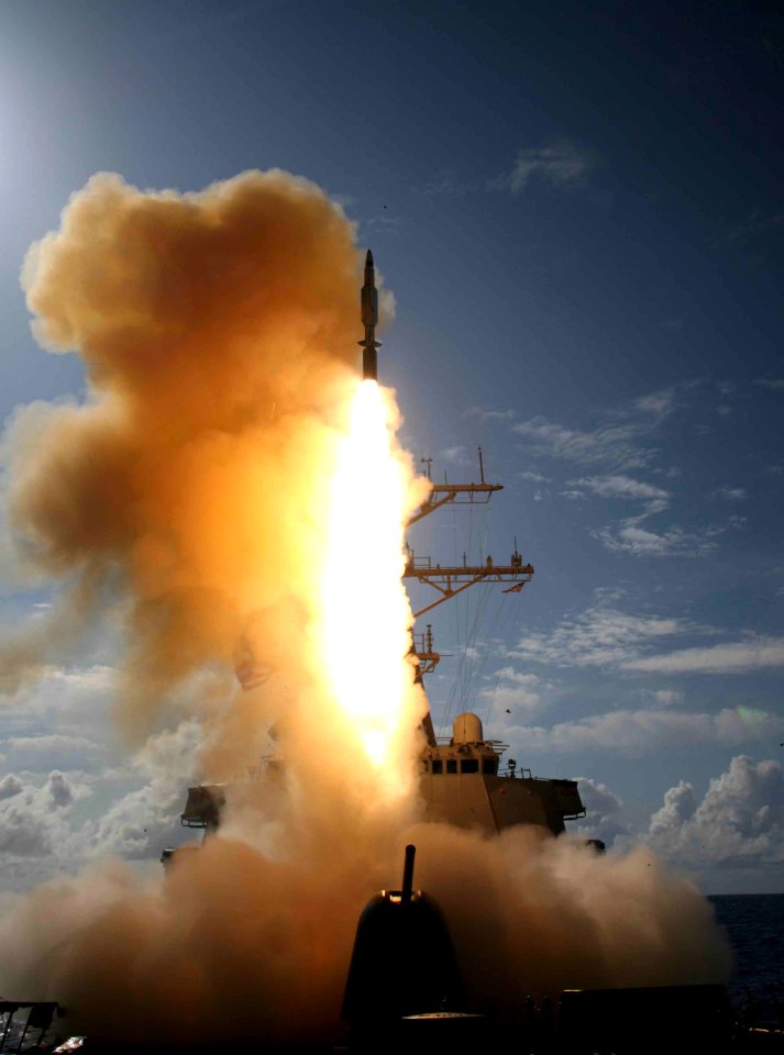 RIM-161 Standard SM-3 launching