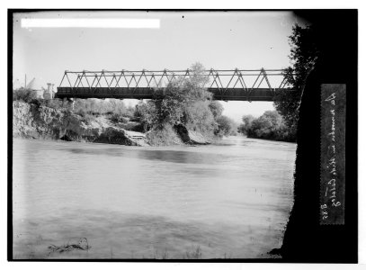 Road to Jericho, Jordan, etc. Allenby bridge over the River Jordan. LOC matpc.06467