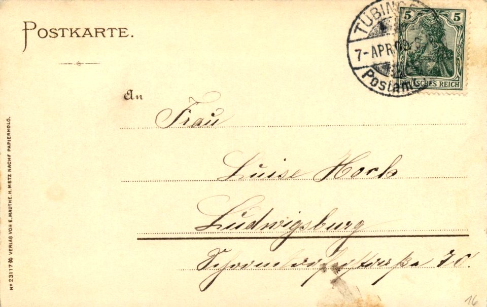 RJ Hartmann - Schlossküferei (AK 23117 E Mauthe 1909) R