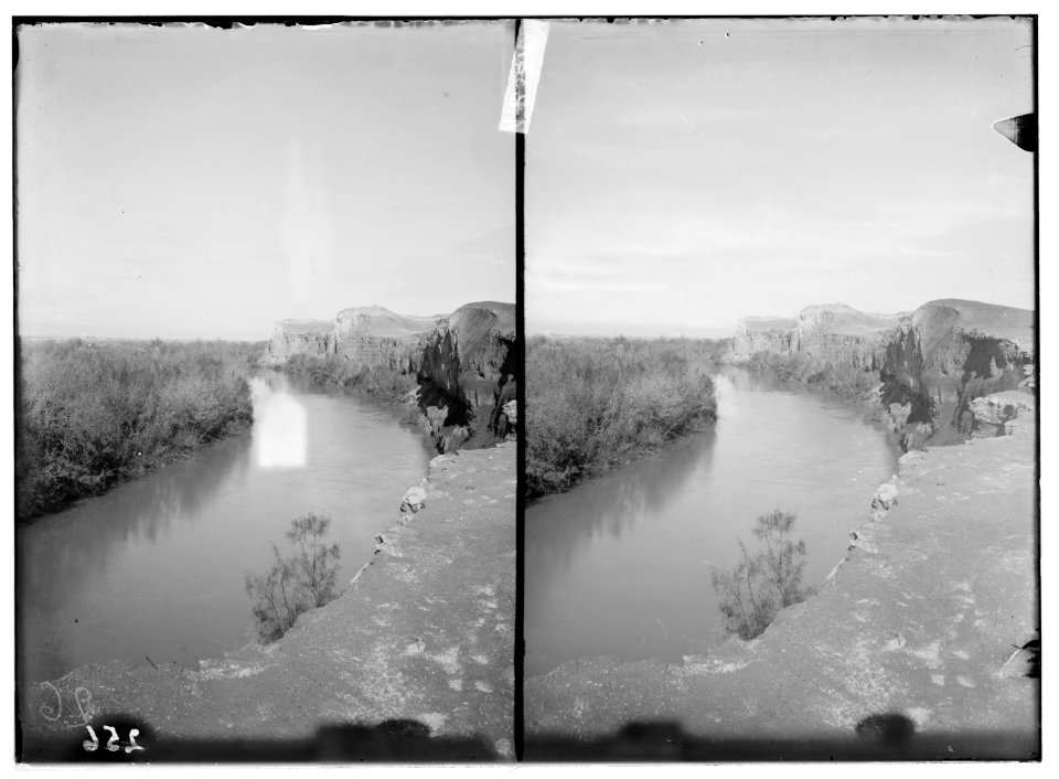 Road to Jericho, Jordan, etc. Looking up the River Jordan. LOC matpc.01017