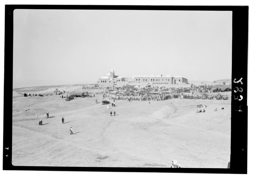 Road to Jericho, Jordan, etc. Neby Mousa (i.e., Nebi Musa), near view LOC matpc.12328