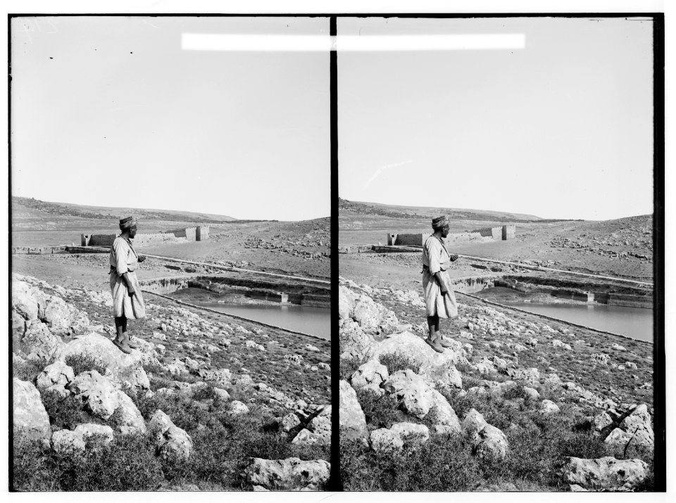 Road to Hebron, Mar Saba, etc. Solomon's Pools from the east. LOC matpc.00983