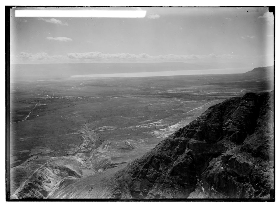 Road to Jericho, Jordan, etc. The Jordan Valley from Monastery of Quarantana. LOC matpc.05122