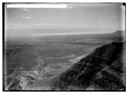 Road to Jericho, Jordan, etc. The Jordan Valley from Monastery of Quarantana. LOC matpc.05122