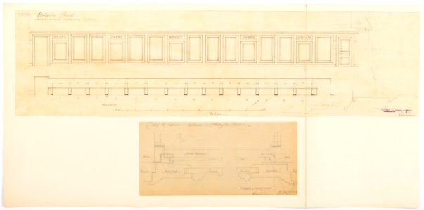 Ritning kägelbanan, Hallwylska palatset - Hallwylska museet - 101102
