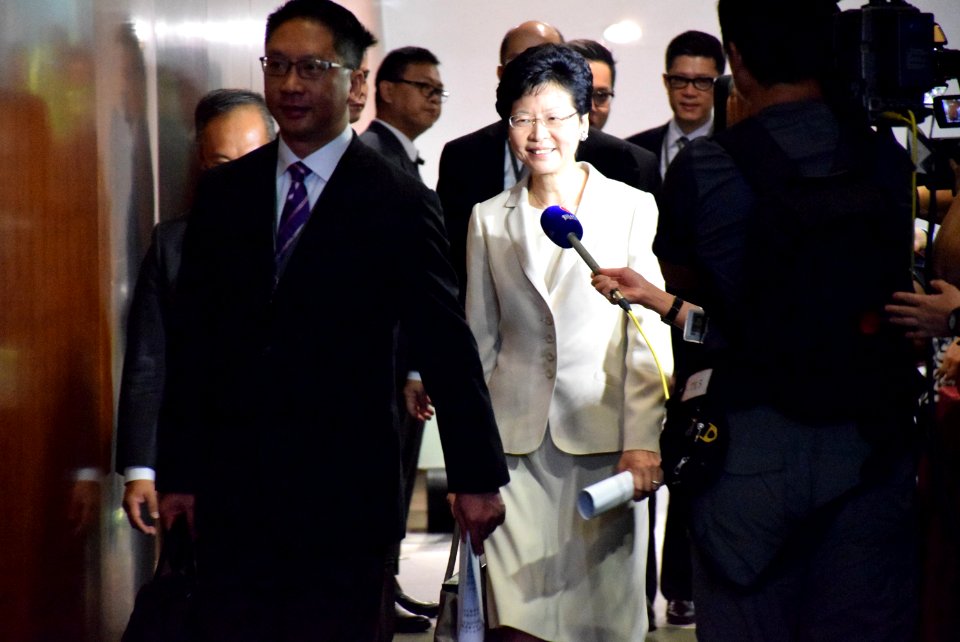 Rimsky Yuen and Carrie Lam 2015