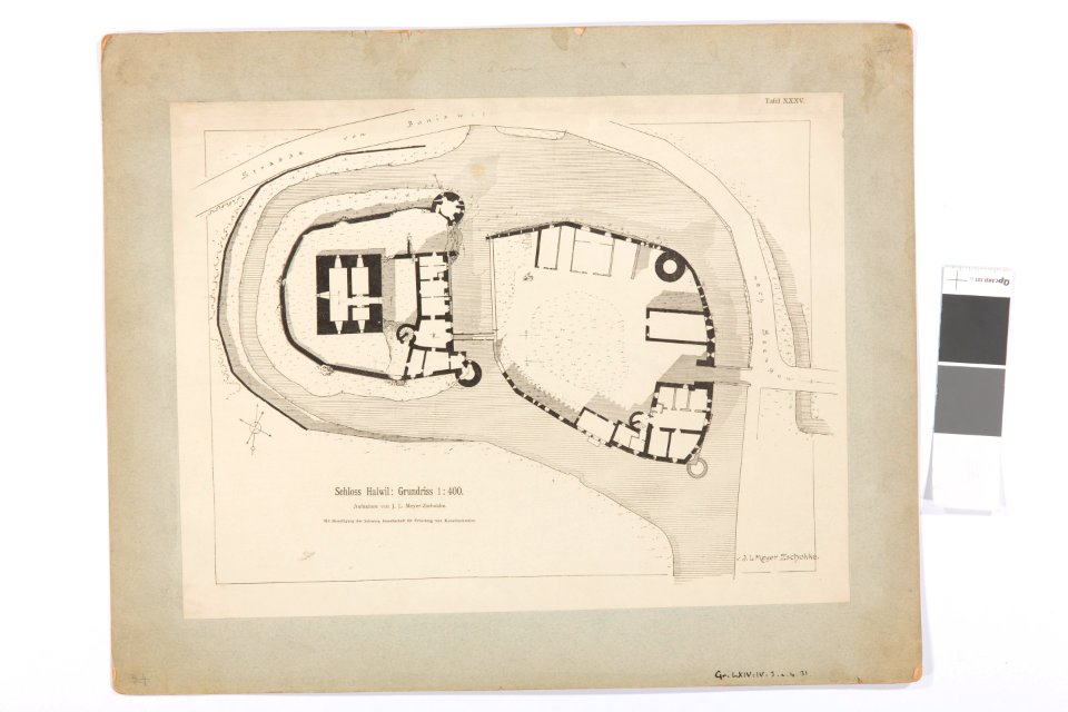 Ritning på Schloss Hallwyl - Hallwylska museet - 102238
