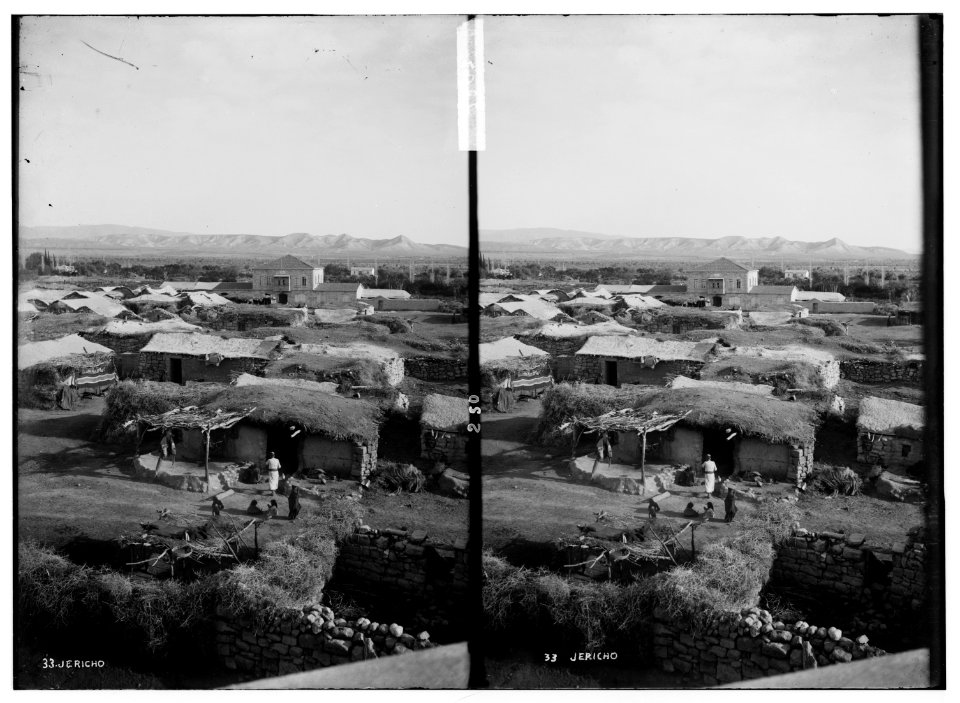 Road to Jericho, Jordan, etc. Modern Jericho from the south. LOC matpc.01013