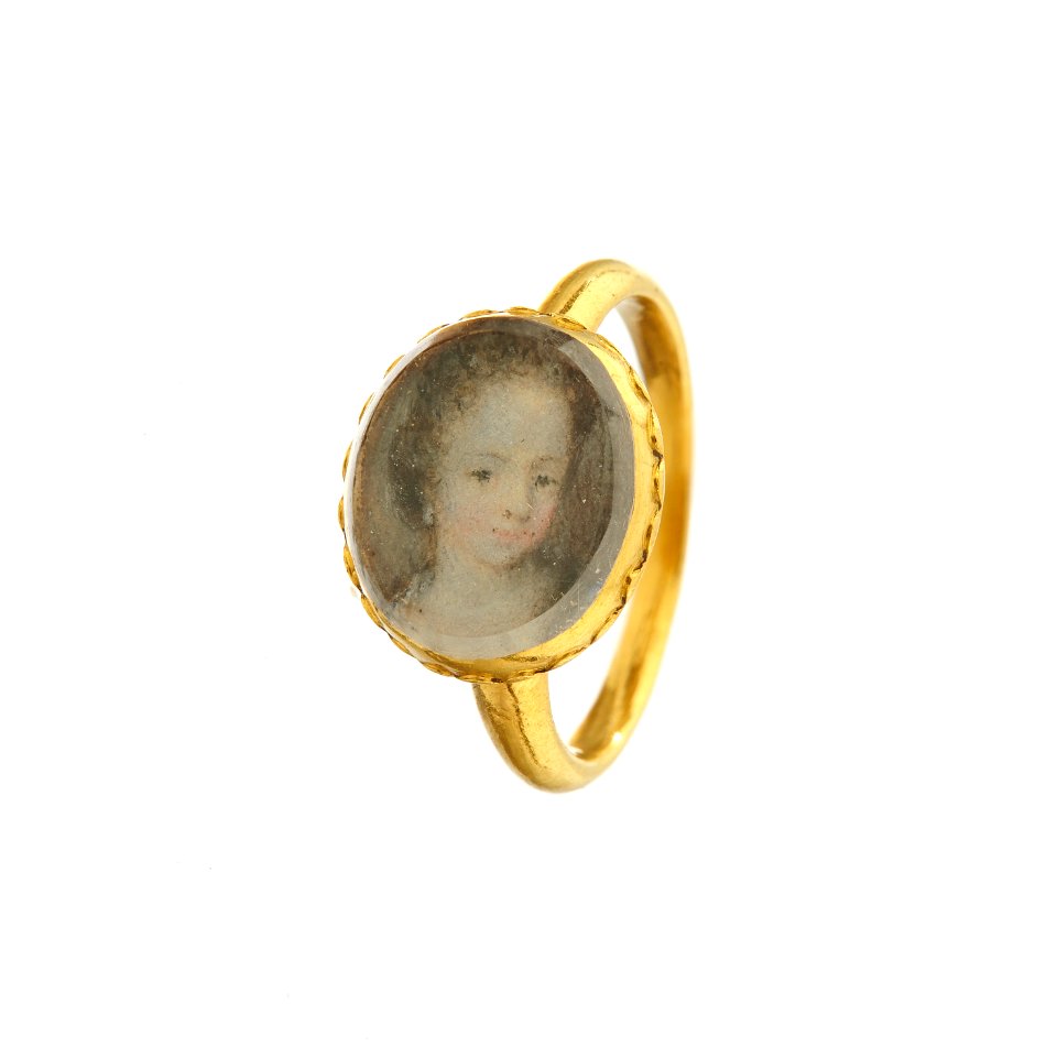 Ring med Hedvig Sofia, från 1690 cirka - Livrustkammaren - 97906