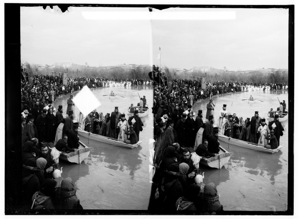 Road to Jericho, Jordan, etc. The Epiphany ceremony. LOC matpc.01021