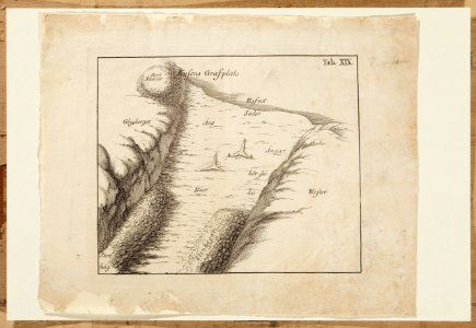 Ritning över arkeologisk grävning, från 1800-talet - Skoklosters slott - 97967
