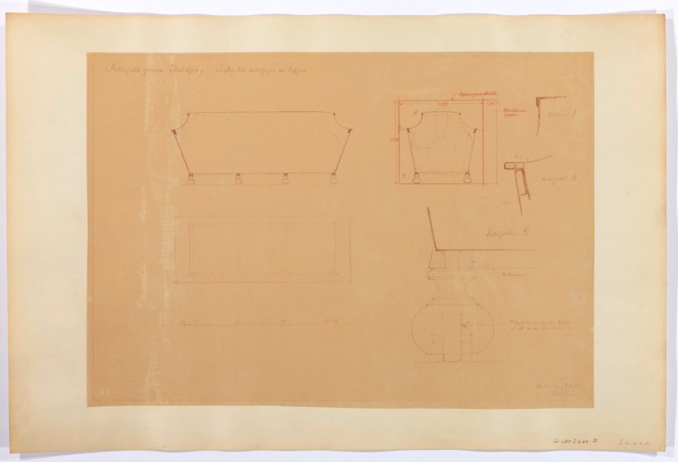 Ritning, biografi och genealogi - dödsfall - Hallwylska museet - 102503