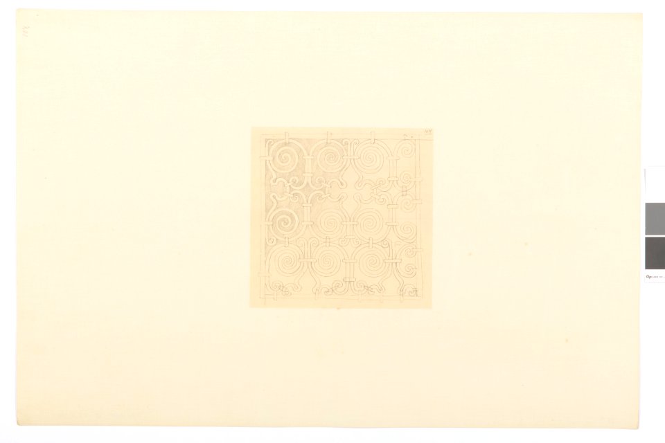 Ritning, detalj, grundbyggnad - Hallwylska museet - 101029