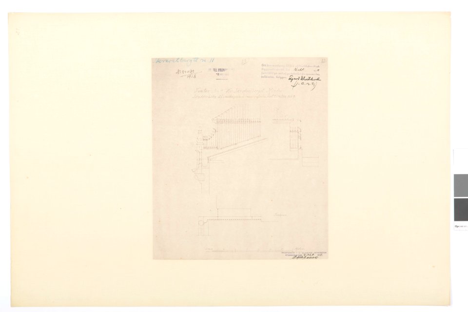 Ritning, grundbyggnad - Hallwylska museet - 101000