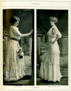 Robe de casino et Robe d'après-midi par Redfern 1910 photo