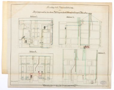 Ritningar. Hallwylska palatset - Hallwylska museet - 105198