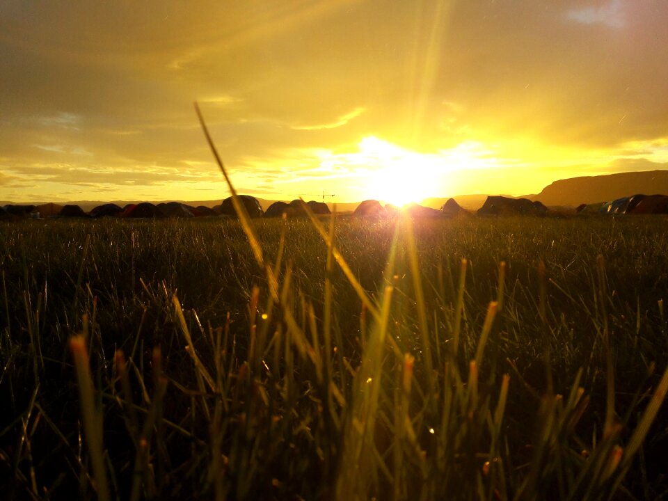 By sunsets camp iceland