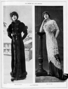 Robe de skating et robe du soir par Redfern 1910