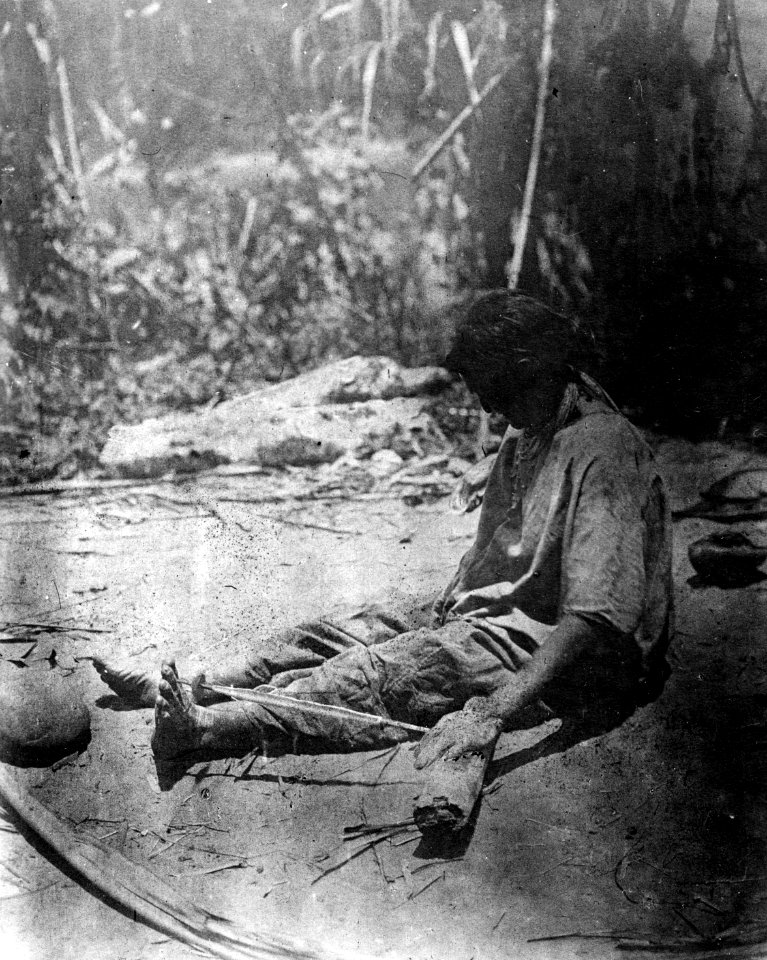 Rio Maniqui, nordöstra Bolivia. Spinning, vänstertråd - SMVK - 005672