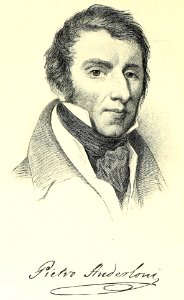 Ritratto di Pietro Anderloni da un’incisione di Ferdinand Joubert