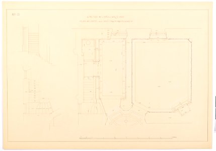Ritning kapp- och mottagningsrummen i Hallwylska palatset - Hallwylska museet - 101117