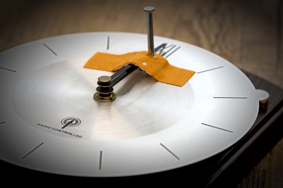 Clock face transience age