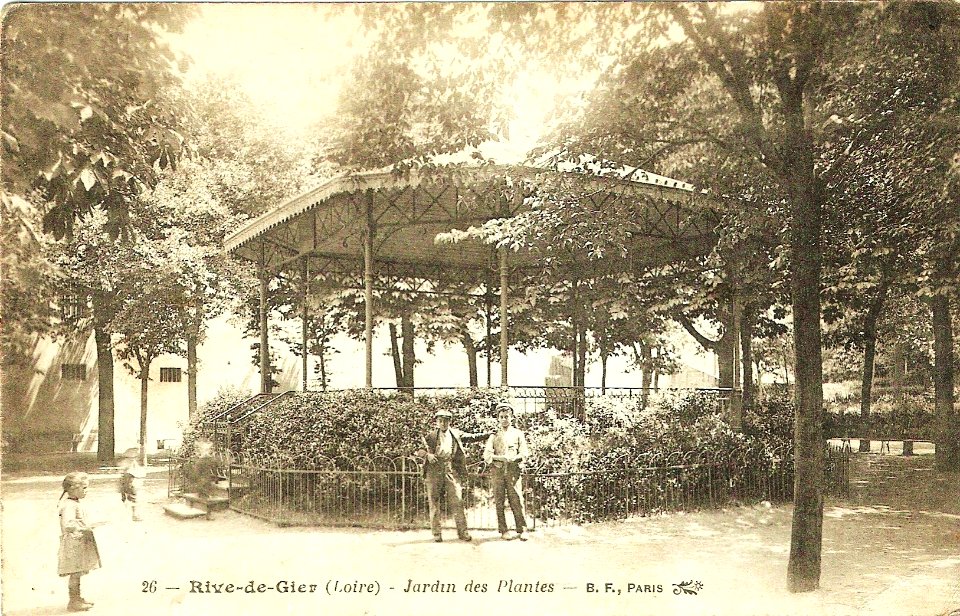 Rive de Gier autrefois 5 jardin public