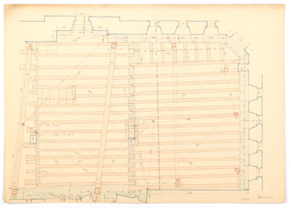Ritning Schloss Hallwyl - Hallwylska museet - 102200