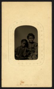 Robert & Tommy Bagby, 5 (&) 8 years, March 4th 1868, Richmond, Va. - C. Campbell's Celebrated Photograph Gallery, corner 9th & Main, Richmond, Va. LCCN2010650828